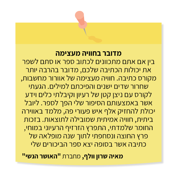 UV Web Design Lecture page reviews קורס הכתיבה _מחדדים ת'מקלדת_ _600 × 600